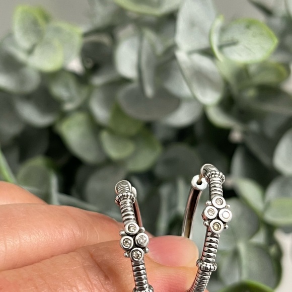 Judith Ripka Diamond Hoop earrings - Picture 14 of 14